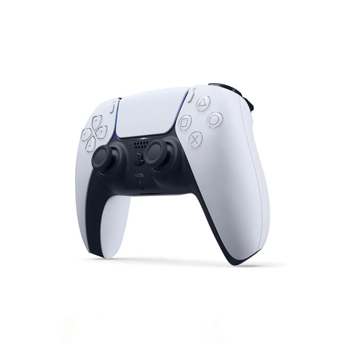 PlayStation 5 Wireless Controller (DualSense) with adaptive triggers, haptic feedback, ergonomic design for an immersive gaming experience.