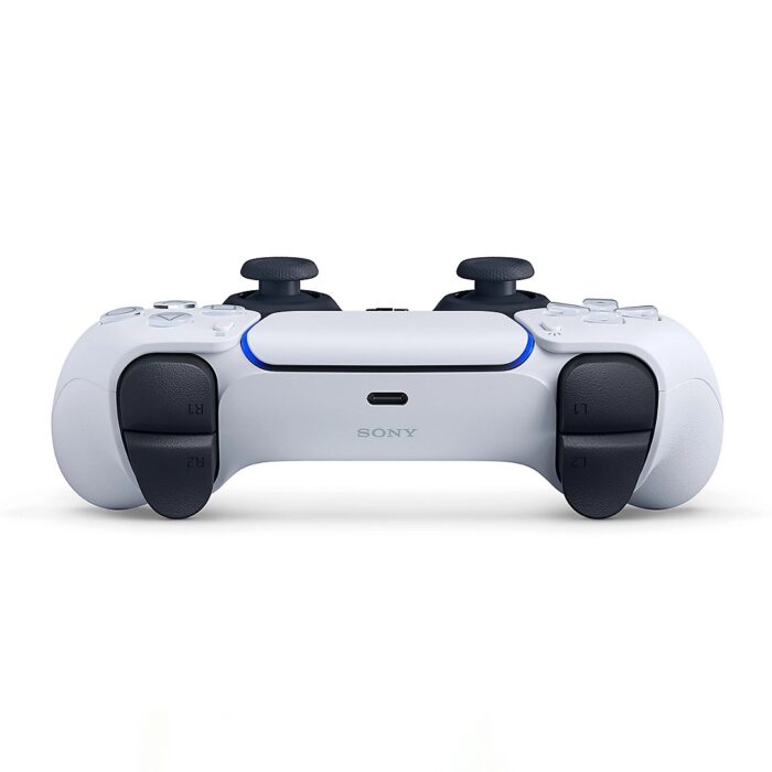 PlayStation 5 Wireless Controller (DualSense) with adaptive triggers, haptic feedback, ergonomic design for an immersive gaming experience.