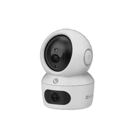 "EZVIZ H7c 2K+ Wi-Fi Tilt & Pan Dual-Lens Camera with AI detection, color night vision, and smart tracking for advanced home security."