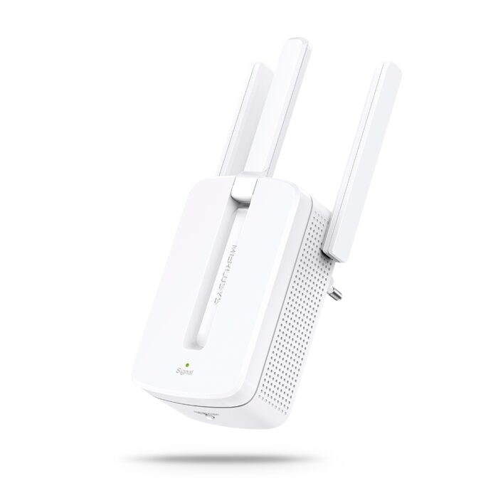 MERCUSYS MW300RE 300Mbps Wi-Fi Range Extender boosts Wi-Fi signal and extends coverage to eliminate dead zones in your home or office.