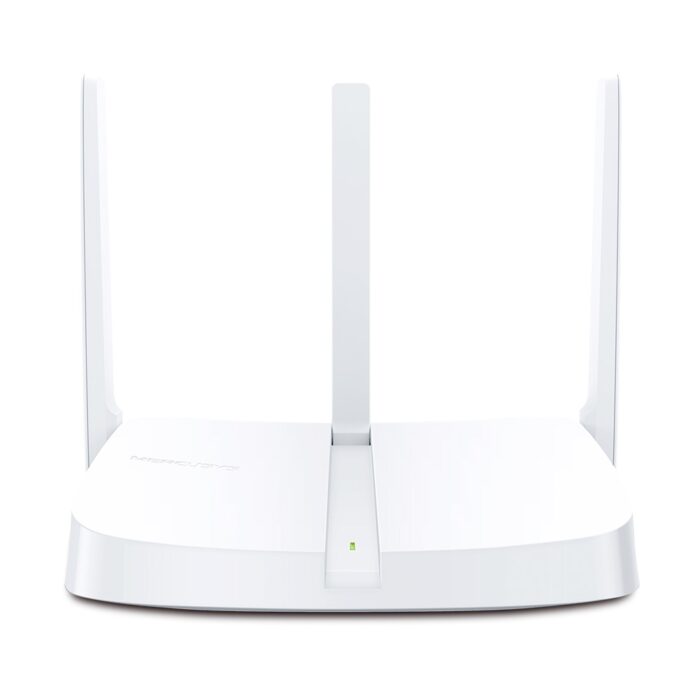 Image of MERCUSYS MW306R 300Mbps Multi-Mode Wireless N Router with 3 high-gain antennas for strong Wi-Fi coverage and fast internet speeds.