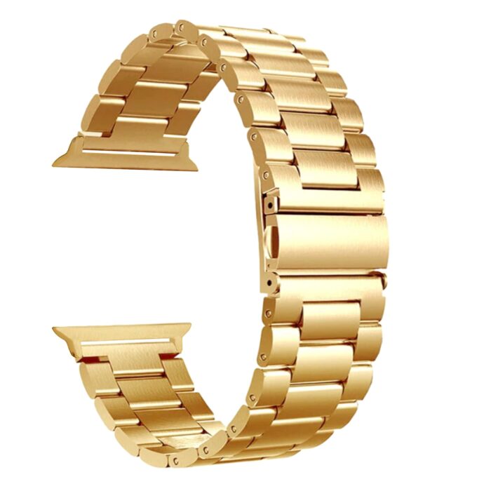 Metal Stainless Steel Watch Straps 42/44/45/49mm in blue, black, silver, gold, and rose for a stylish, durable, and adjustable fit.