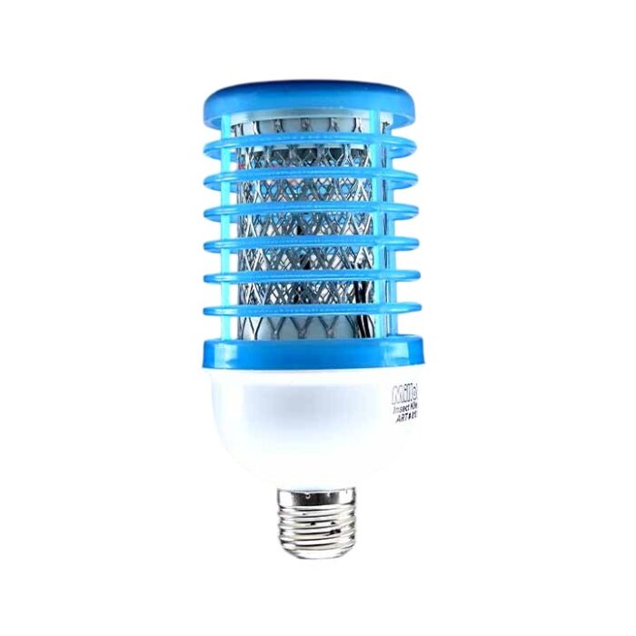 Millat Insect Killer Bulb with UV LED light, E-27 screw fitting, energy-efficient, chemical-free, for indoor and outdoor mosquito control.