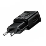 Samsung 15W Fast Charger Type A with USB port, compact design, fast charging for Samsung S, Note, and A series devices.