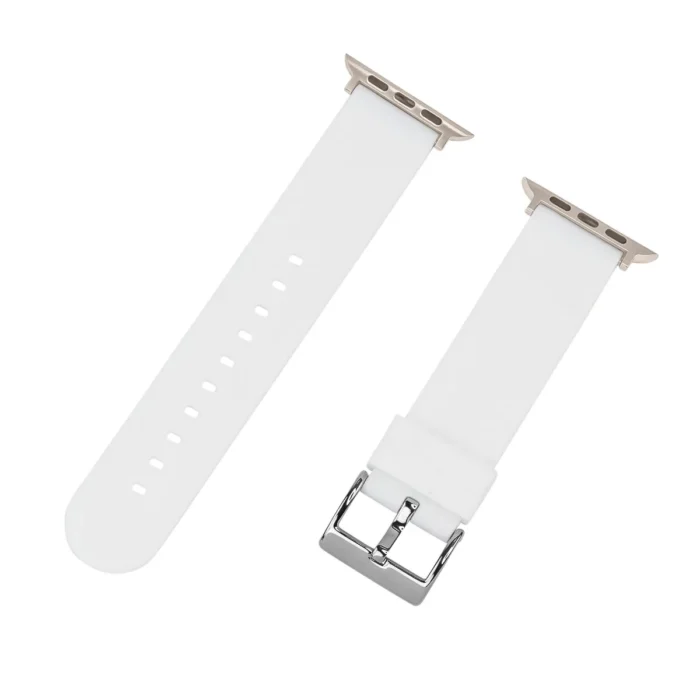 Silicone Smart Watch Straps 42/44/45/49mm in blue, black, and white, offering comfort, durability, and a perfect fit.