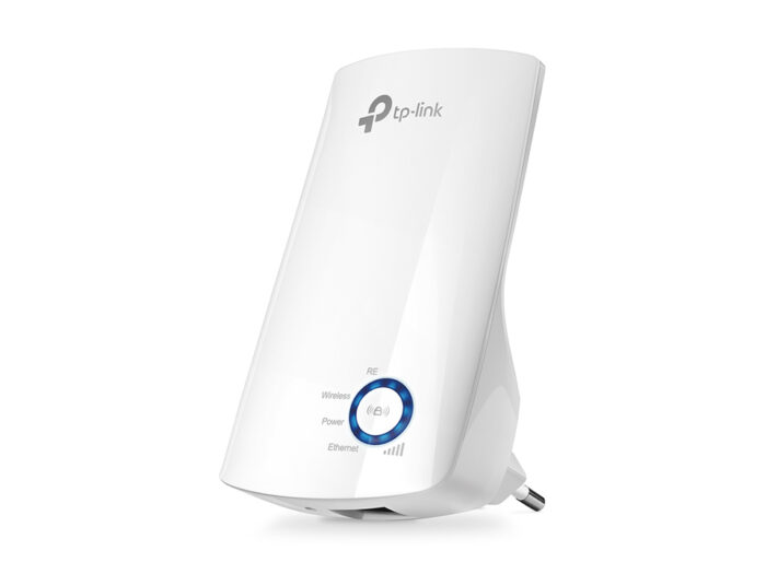 TP-Link TL-WA850RE 300Mbps Wi-Fi Range Extender, extending wireless coverage and improving signal strength throughout your home or office.