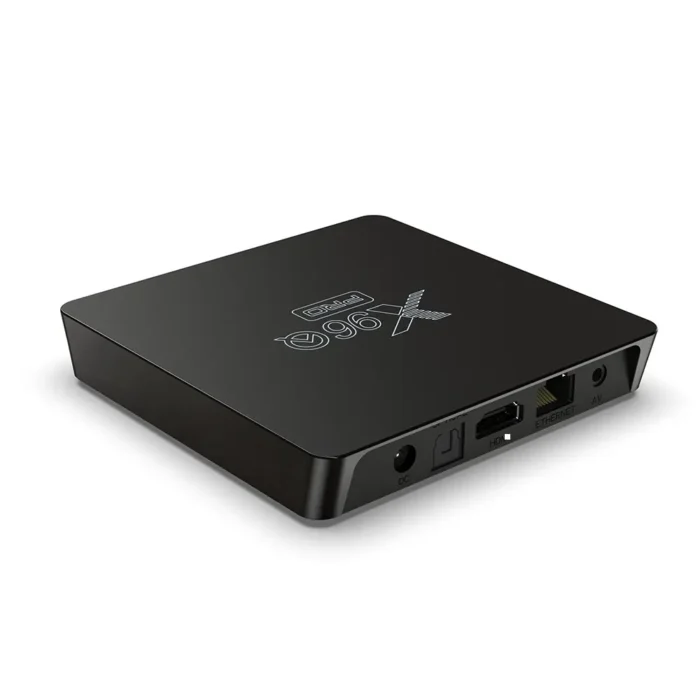 "X96Q Pro Android Smart TV Box with 4K streaming, Android 10, HDMI 2.0, and expandable storage for ultimate home entertainment."