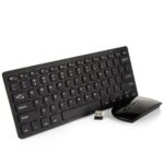 Mini Wireless Slim Keyboard and Mouse Combo - GKM901. Enjoy a sleek design and comfortable typing for a seamless workspace experience!