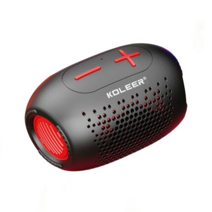 KOLEER S886 Portable Wireless Speaker with 5W output, Bluetooth 5.0, 1200mAh battery, and 15m transmission distance for high-quality sound.