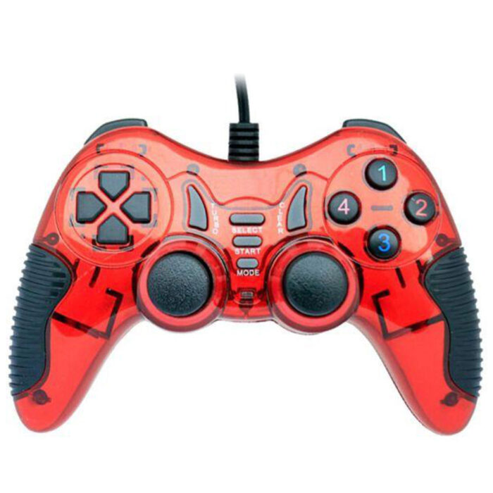 USB L3000 Double Shock Joystick Gamepad for PC with ergonomic design, vibration feedback, and precise control for immersive gaming.