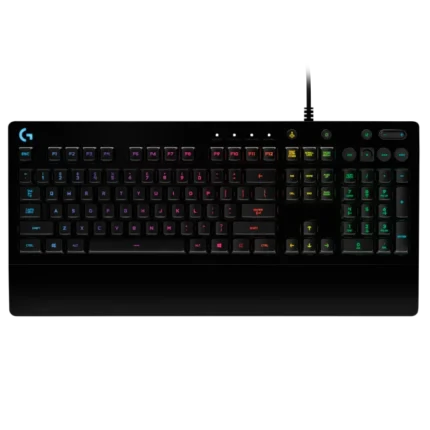 Logitech G213 Gaming Keyboard with RGB lighting, anti-ghosting, and customizable keys for an enhanced gaming experience.