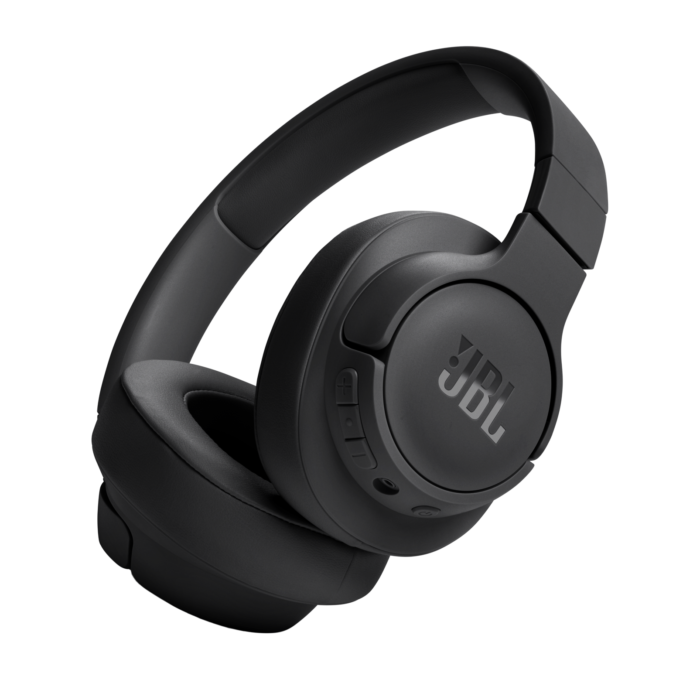 JBL Tune 720BT Wireless Over-Ear Headphones with Bluetooth 5.3, JBL Pure Bass Sound, and 76 hours of playtime in a foldable design.