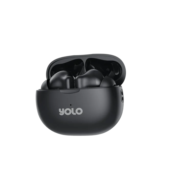 YOLO Yopod Max Earbuds with Bluetooth 5.4, deep bass, IPX4 water resistance, and touch controls for a premium wireless audio experience.