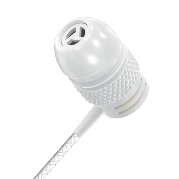 Audionic Thunder Earphone T-90 (TYPE-C) with premium sound, in-ear design, built-in microphone, and USB Type-C connector for hands-free calling and music.