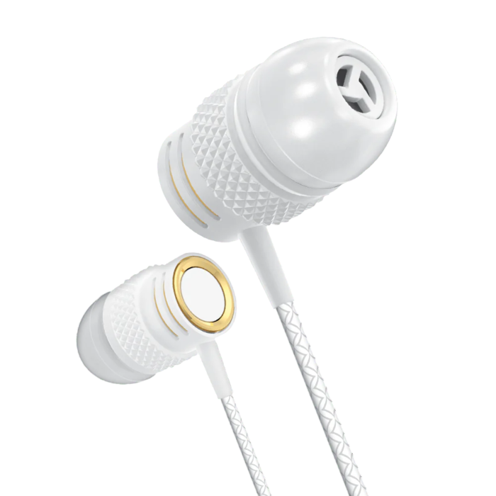 Audionic Thunder Earphone T-90 (TYPE-C) with premium sound, in-ear design, built-in microphone, and USB Type-C connector for hands-free calling and music.