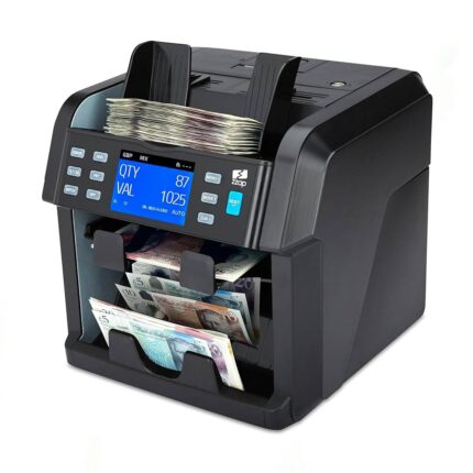 Currency counter and tester devices for accurate bill counting and counterfeit detection in businesses and retail settings.