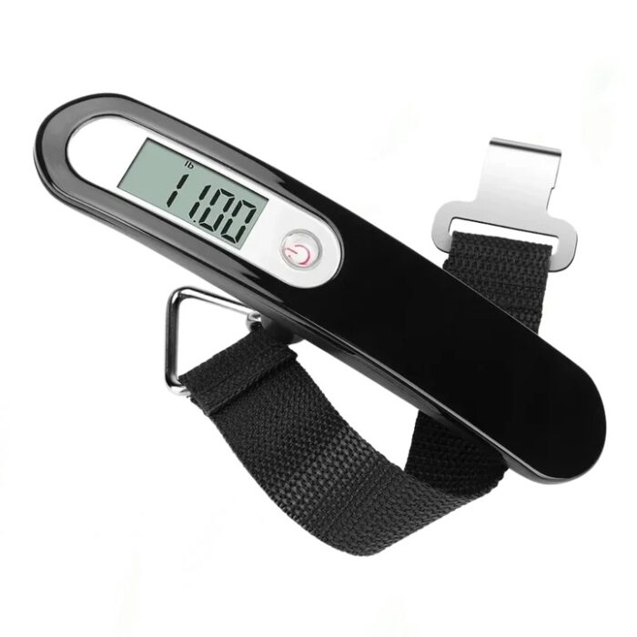 Digital Luggage Scale with LCD display, compact design, and durable ABS construction for accurate luggage weight measurement during travel.