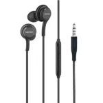 FASTER F5 Super Bass Handsfree earphones with 12mm drivers, in-line microphone, and 3.5mm jack for high-quality sound and clear calls.
