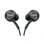 FASTER F5 Super Bass Handsfree earphones with 12mm drivers, in-line microphone, and 3.5mm jack for high-quality sound and clear calls.