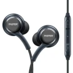 FASTER F5 Super Bass Handsfree earphones with 12mm drivers, in-line microphone, and 3.5mm jack for high-quality sound and clear calls.