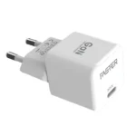 FASTER GaN 30W Adapter for fast, efficient charging of USB-C devices, including MacBook, smartphones, and tablets with compact design.