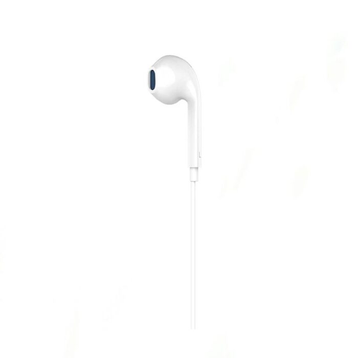 FASTER Lightning Handsfree earphones with 14.2mm driver, in-line microphone, and Lightning connector for high-quality sound and hands-free calls on iOS devices.