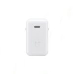 OnePlus 65W Warp Adapter for fast and efficient charging, designed for OnePlus devices like the 8T, 9, and more. USB-C port, sleek white design.