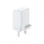 OnePlus 65W Warp Adapter for fast and efficient charging, designed for OnePlus devices like the 8T, 9, and more. USB-C port, sleek white design.