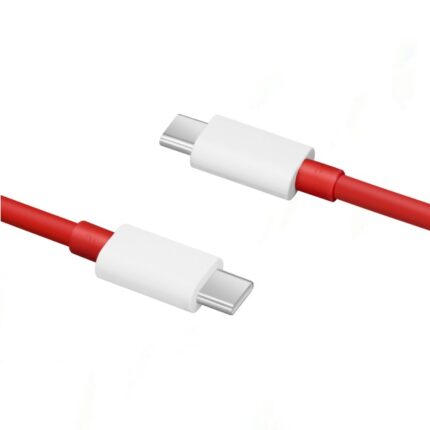 OnePlus Type-C to Type-C Cable for fast charging, data transfer, and durability with 12A current support, compatible with OnePlus devices.