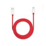 OnePlus USB-A to Type-C Cable for fast charging and data transfer with 10A current, 480Mbps speed, and durable, eco-friendly material.