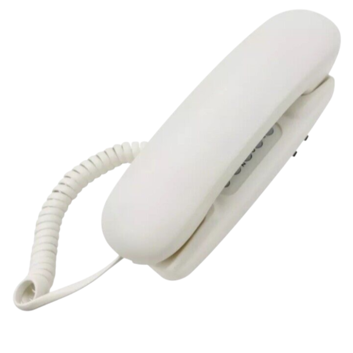 Panaphone KX-T433 Corded Phone with redial function, mute, pause features, and compact design, ideal for home or office use.