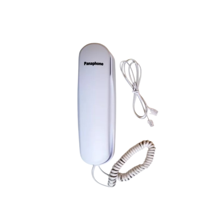 Panaphone KX-T433 Corded Phone with redial function, mute, pause features, and compact design, ideal for home or office use.