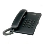 Panasonic KX-TS500MX Corded Phone with electric volume control, redial memory, adjustable ringer, and wall-mountable design for home or office use.