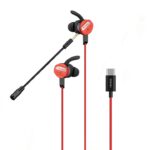 Ronin R-007 Gamerz Handsfree with 8D Hi-Fi stereo, plug-in microphone, and 3.5mm compatibility for high-quality gaming audio.