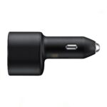 Samsung Super Fast Dual Car Charger (45W+15W) with USB Type-C and USB Type-A ports for fast charging multiple devices in the car