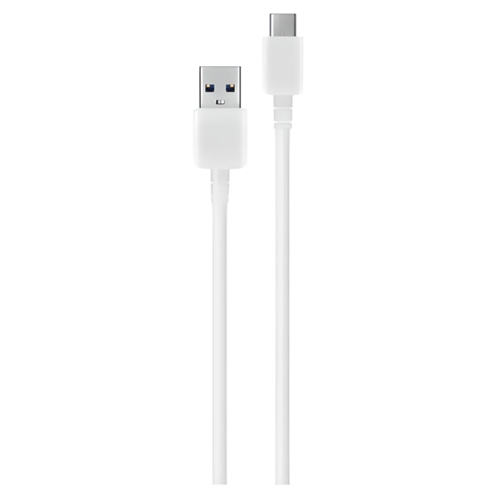 Samsung USB-A to USB Type-C Cable for fast charging and data transfer, compatible with Galaxy S, Note, A series, and USB-C devices.