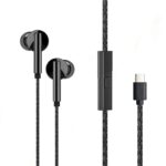 YOLO Y-21 Type-C Handsfree wired stereo earphones with 10mm driver, 120cm cable, and Type-C compatibility for clear, high-quality sound and comfortable listening.