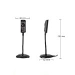 A4Tech PK-810G webcam with 480P resolution, 360-degree rotation, built-in mic, and fixed focus for clear video calls and online communication.