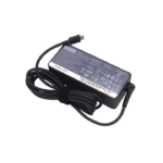 Acer 65W USB-C Charger plugged into a laptop, showcasing its compact design and fast charging capability for Acer devices.