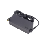 Acer 65W USB-C Charger plugged into a laptop, showcasing its compact design and fast charging capability for Acer devices.