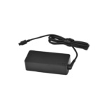 Acer 65W USB-C Charger plugged into a laptop, showcasing its compact design and fast charging capability for Acer devices.