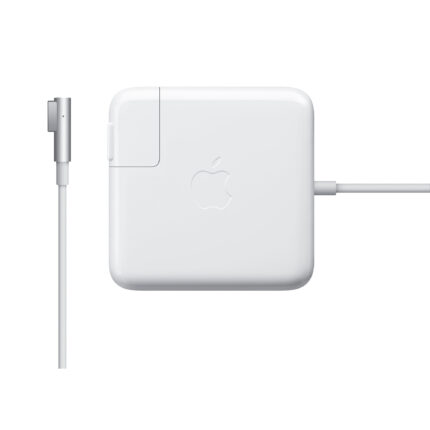 Apple 45W MagSafe Power Adapter for MacBook Air with magnetic connector, LED indicator, and efficient, safe charging.