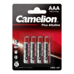 Camelion AAA Plus Alkaline Batteries pack (2-pack and 4-pack), offering long-lasting power for a variety of everyday devices.