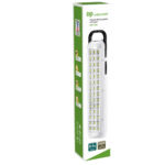 DP-714C Portable LED Hand Lamp with 6000K SMD LED, 1300mAh battery, and solar port for camping or emergency lighting.