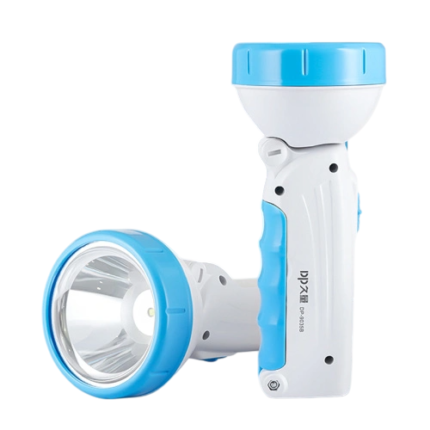DP-9035B LED Torch Light with evenly distributed focus, 3W LED, and foldable 1.2W desk lamp, perfect for camping and desk use.