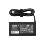 Lenovo 100W USB-C Adapter in black at Goma Sons Electronics, perfect for fast charging Lenovo laptops with USB-C PD technology.