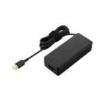 Lenovo 90W Slim Tip Adapter in black, front view, for Lenovo laptops at Goma Sons Electronics