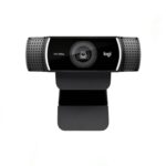 Logitech C922 Pro Webcam 1080p with autofocus, stereo mic, 720p at 60fps, 1080p at 30fps, and USB connectivity for streaming and video calls.