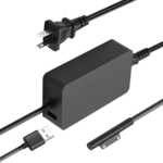 Microsoft Surface Pro 102W Power Supply charger for fast charging, magnetic connection, and multiple device compatibility. Safe and efficient power.