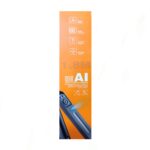 PLOKAMA Auto-A7 Pro AI 306° Selfie Stick Tripod packaging with 360° face tracking, 1.8m extendable range, and beauty lights for enhanced vlogging and photography.